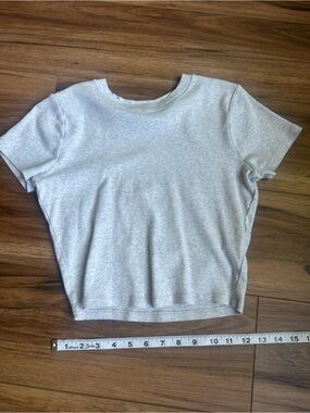 Hollister Light Heather Gray Crewneck Tee